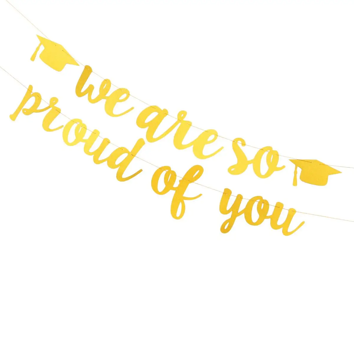 

2 Pcs Flowers Garland for Decoration Graduation Party Supplies Banner Decorations