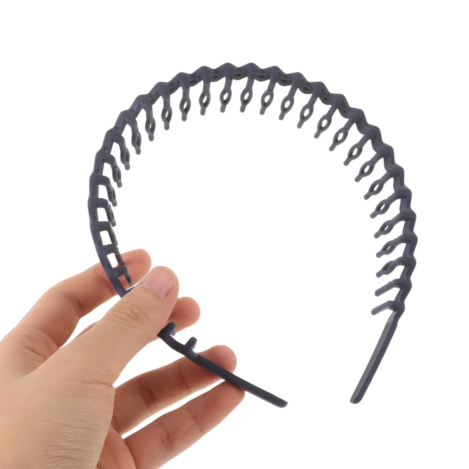 

7Pcs Plastic Teeth Headband Non-Slip Wavy Design Face Wash Hair Band Skincare Accessories Daily Use Shower Facial Headband