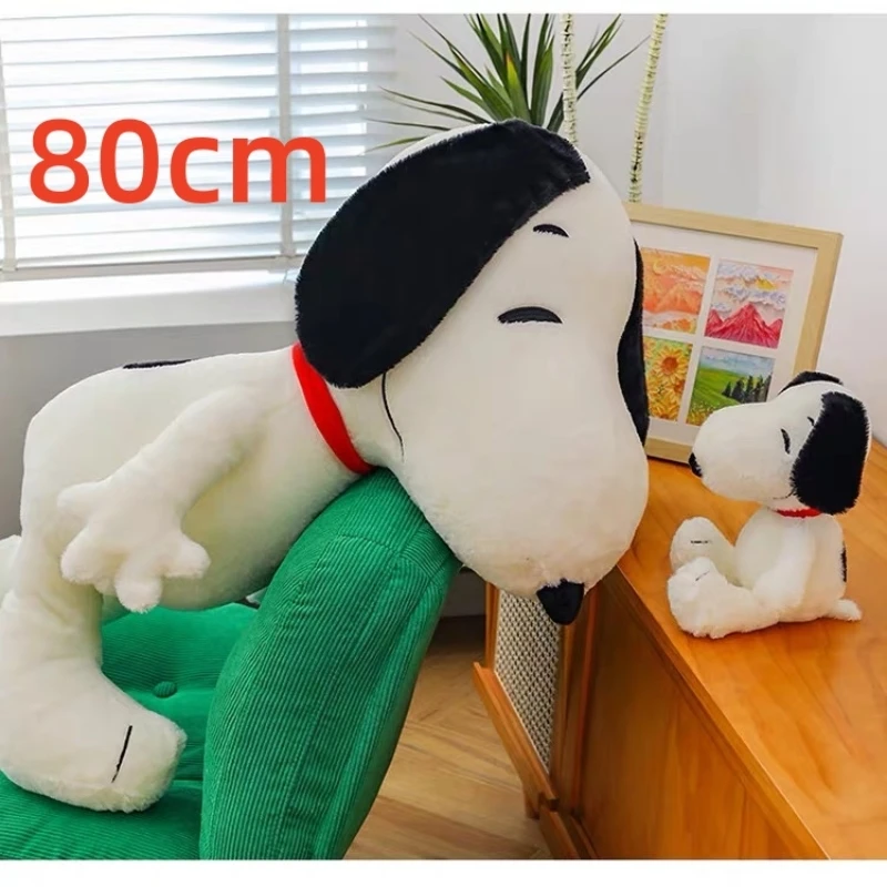 1 peça 80cm amendoim snoopy muito grande snoopy cão bonecos de pelúcia os melhores brinquedos de presente de aniversário