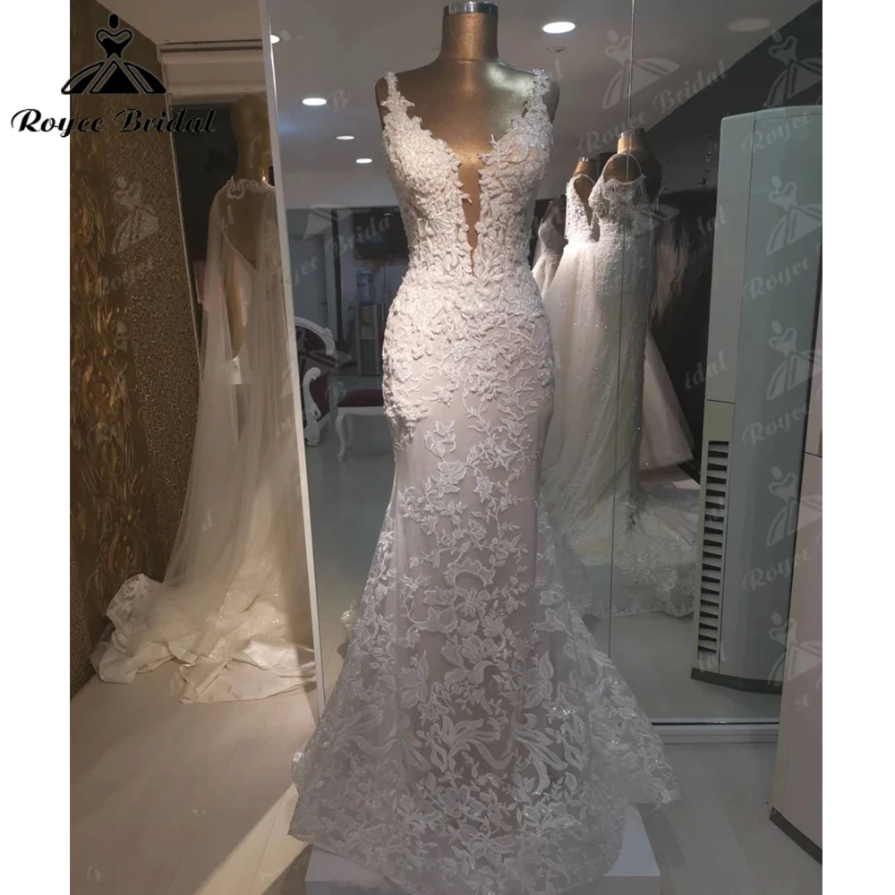 Mermaid Wedding Dress with Detachable Skirt Luxury Women Wedding Gowns Vestido De Novia 2023 Gorgeous Bridal Lace Boho