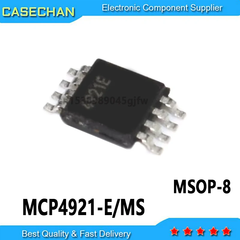 5PSC MCP4921-E/MS MSOP MCP4921 MSOP-8 4921E MSOP8 4921E MCP4921T-E/MS