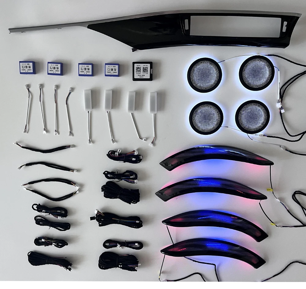 Full Set 12V 10W Decorative Light For 3GT/F30 Car Door Footwell Centre Console Atmosphere Lamp App For Control Light