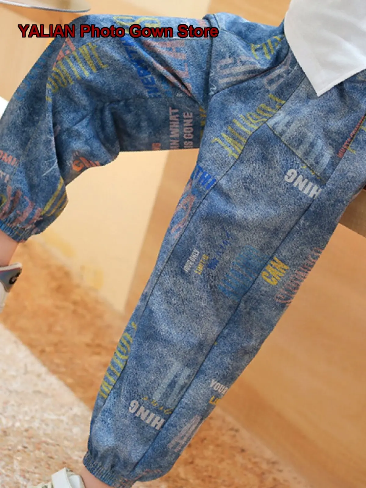 Boys Denim Shorts Summer Thin Ripped Distressed Light Blue Washed Capri Jeans Older Kids Girls