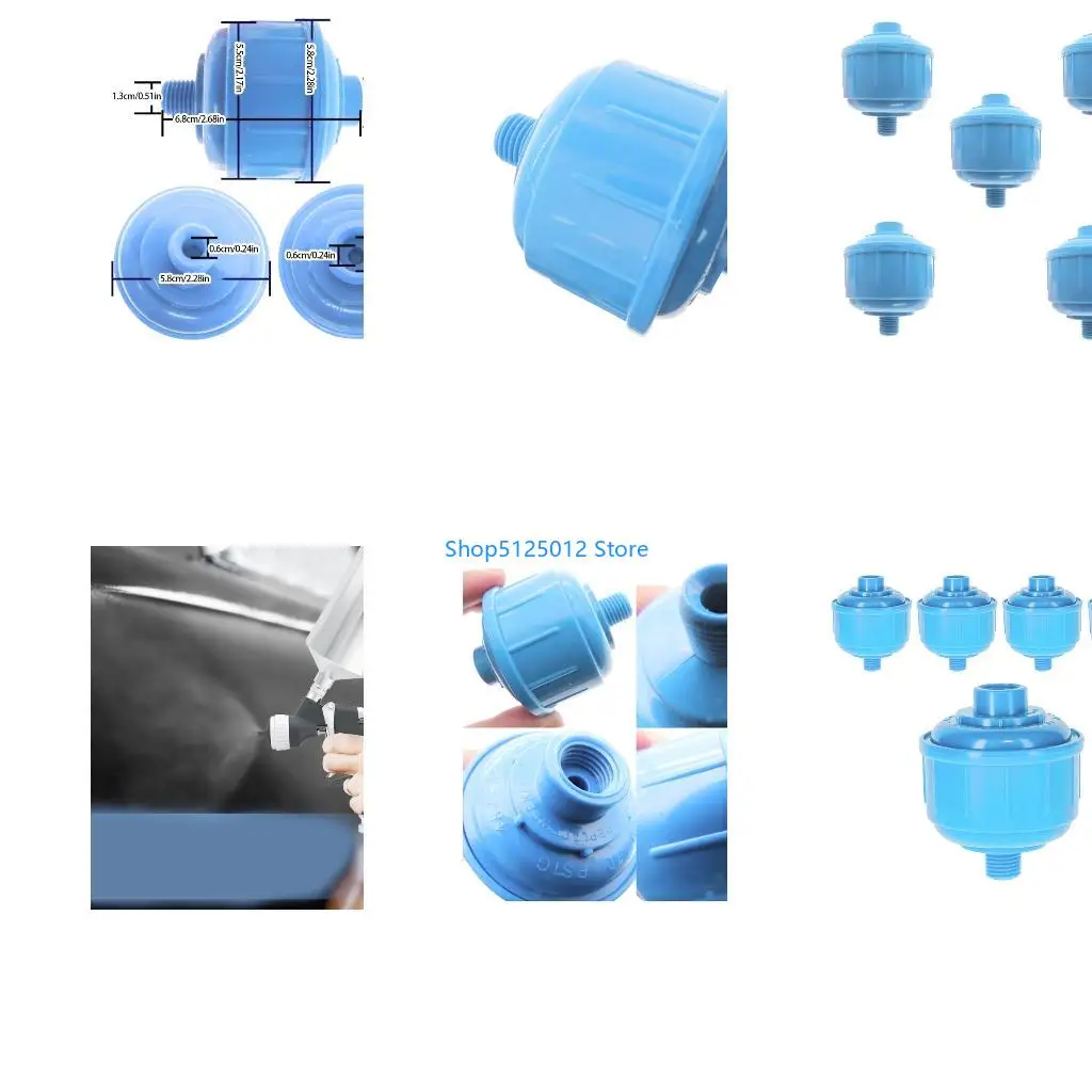 G8TC 5PCS Stable Air Filter Accessory Delivering Dry Air to Sprays Guns Through Standard Threads Improving Painting Quality
