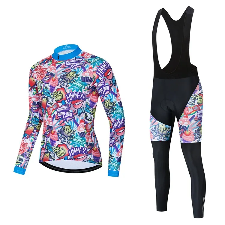 Bicycle Clothing Cycling Skinsuit Long Sleeve Men's T-shirt Set Jersey Clothes 2025 Man Summer Jerseys Bib Autumn Complete Bike