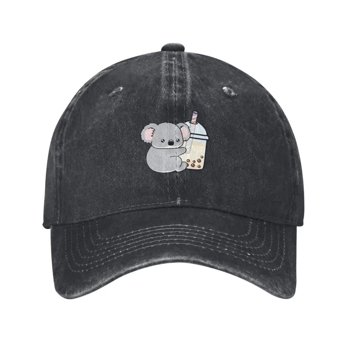 Little Koala Loves Boba! Baseball Cap Luxury Man Hat Cosplay Streetwear Woman Men's