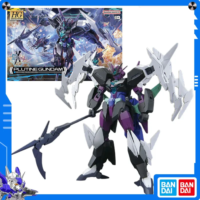 

Original Bandai Gundam Build Metaverse 1/144 HG Plutine Gundam Anime Action Figure Assembly Model Collect Ornament Festival Gift