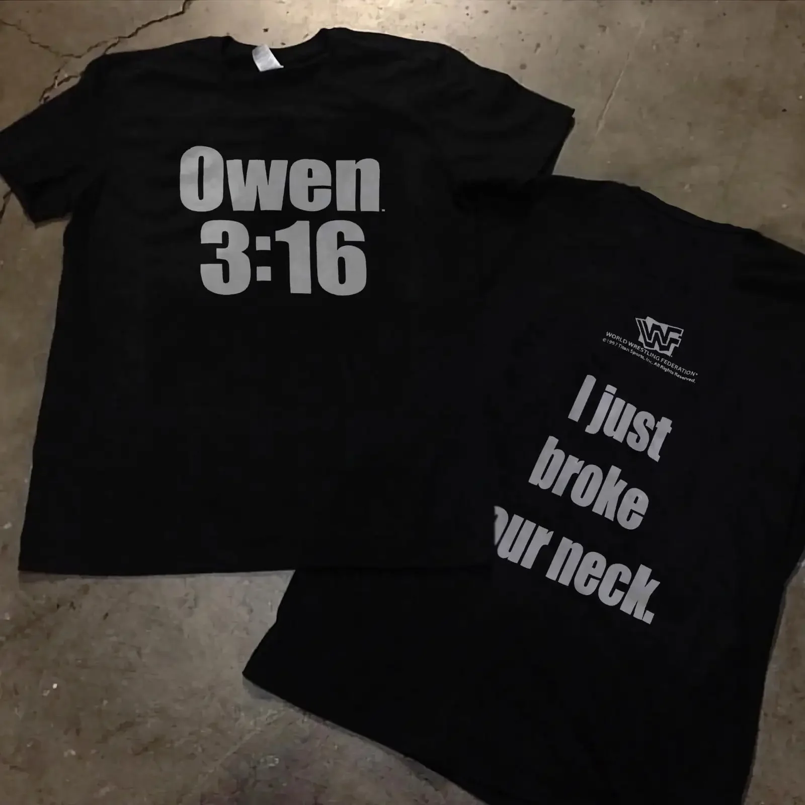 

Черная футболка Owen Hart 1997 VTG 3–16 лет