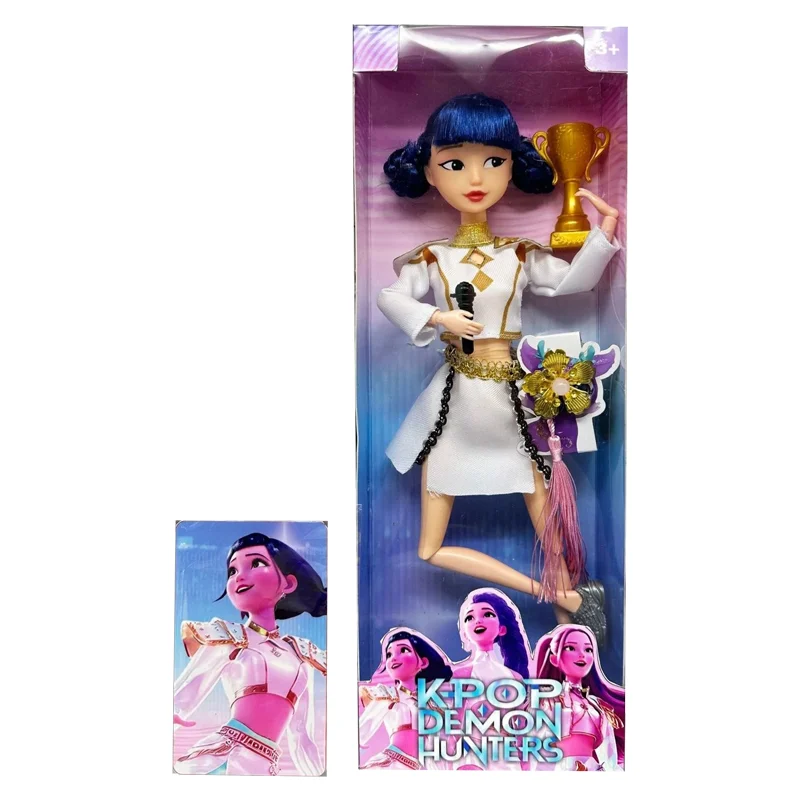 @ هدايا عيد الميلاد Kpop شيطان الصيادين عمل الشكل لعبة Derpys النمر رومي ميرا زوي سوس موضوع أغنية من أضواء ملونة لمحبي #2