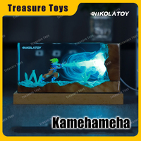 1.6 KG Nikolatoy Dragon Ball Super Saiyan Son Goku Figure Kamehameha Night Light Touch Magnetic Night Light Creative Gifts Toys