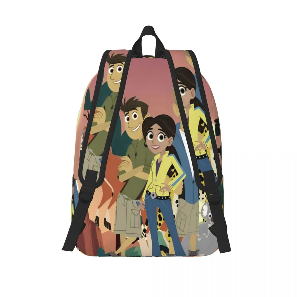 حقيبة ظهر Wild Kratts لطلاب المدارس الابتدائية لرياض الأطفال حقيبة كتب كرتونية كندية للأولاد والبنات والأطفال حقيبة نهارية للمشي لمسافات طويلة