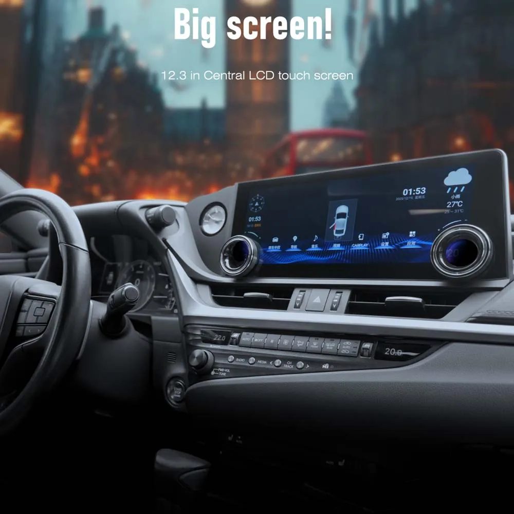 

Новый 12,3-дюймовый Android-магнитола с GPS-навигацией, сенсорным экраном, DVD-плеером и Carplay для Lexus ES 2018-2021, с камерой заднего вида, для установки на приборную панель, 8+128 ГБ