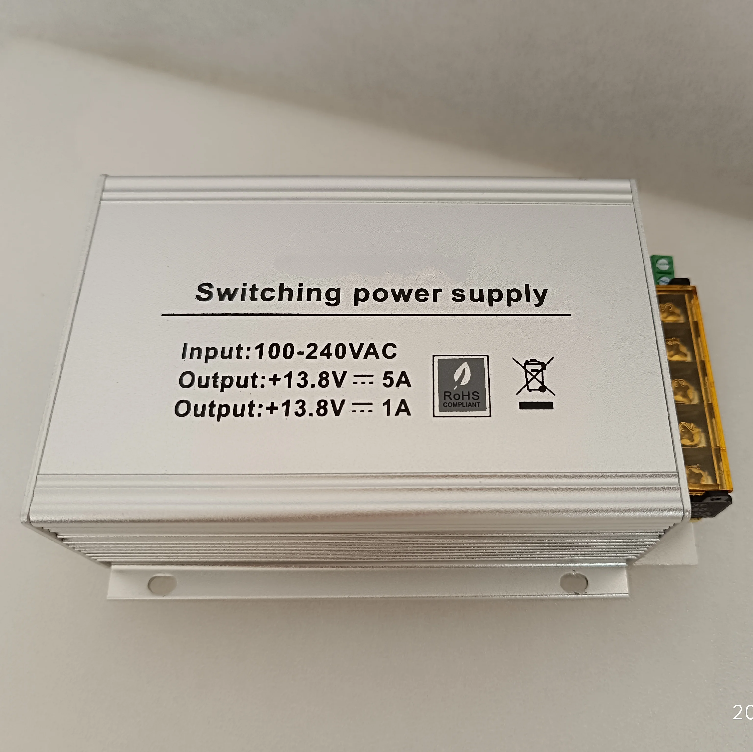 TPM005B Switching Power Supply 13.8V 5A | AC 100-240V Adapter for Inbio160/260/460 Access Control & CCTV Backup Battery Support