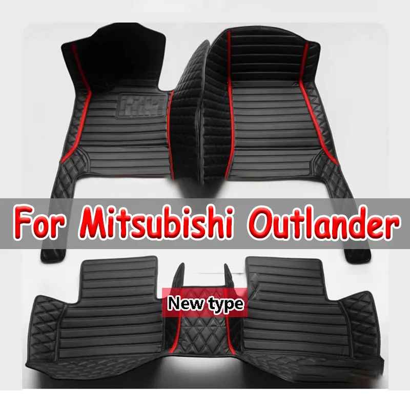 Car Floor Mats For Mitsubishi Outlander 2022 2021 2020 2019 (5 Seater) Carpets Custom Cover Interior Auto Accessories Waterproof