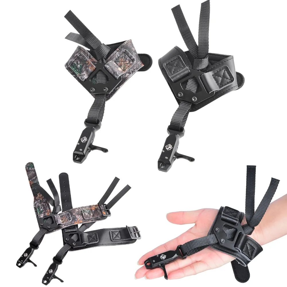 

1pc Professional Caliper Release Wrist Release Jaws 360° Rotate Wristband Adjustable Hunting Shooting Archery Compound Bow
