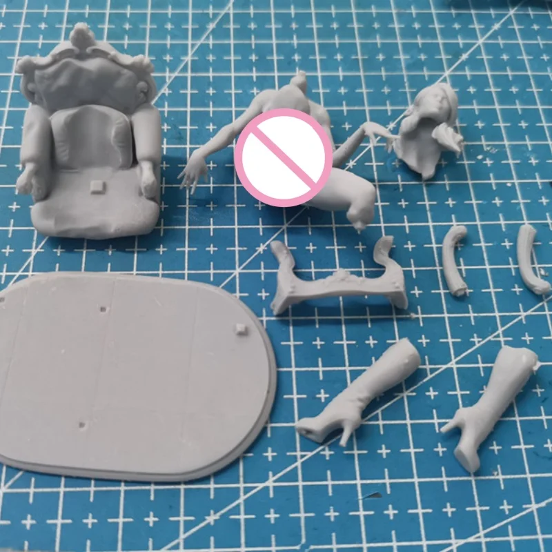 Figura de resina de Anime, escenas de fantasía de Reina, bricolaje, miniaturas a escala 1/24, Kit de modelo de juego de guerra, juguetes sin montar y sin pintar, regalos