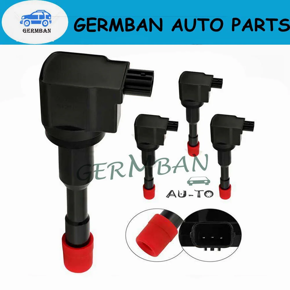 

30521-PWA-003 4 Ignition Coil Pack For Honda Civic L4 1.3L 2003 2004 2005 2006 2007 UF374 30521PWA003 30521PWAS01,GN10248