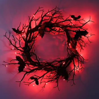 Halloween Bat Wreath Decor 1