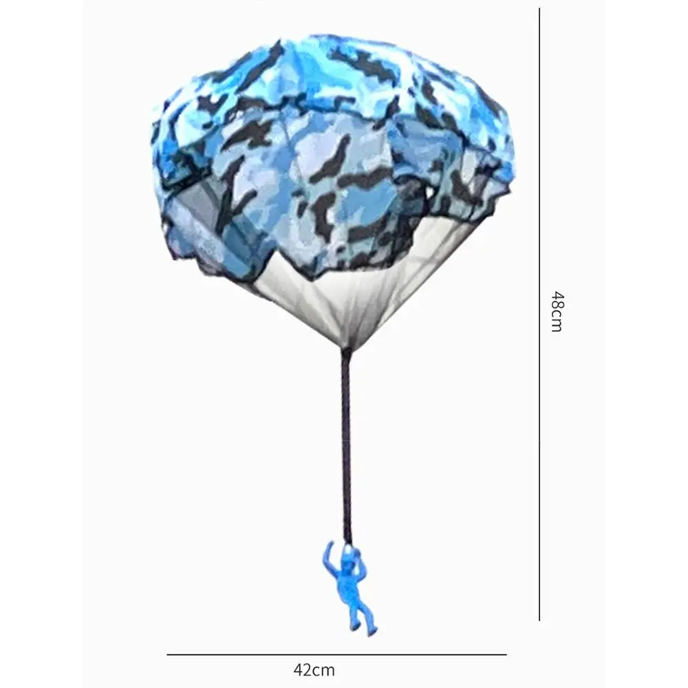 Novo brinquedo de pára-quedas sem bateria, montagem precisa, brinquedo de arremesso ao ar livre, lance de paraquedas, voando para