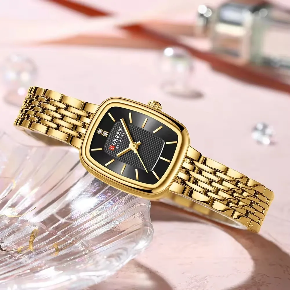 Curren 9093 Top Brand Women Watch Luxury Stainless Steel Bracelet Lady Girl Wristwatch Original Elegant Waterproof Female Clock