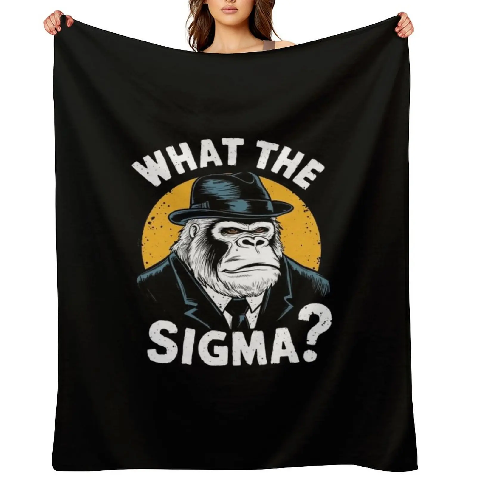 

Funny What The Sigma Ironic Meme Brainrot Quote Throw Blanket Blankets For Sofas Giant Sofa Quilt Blankets