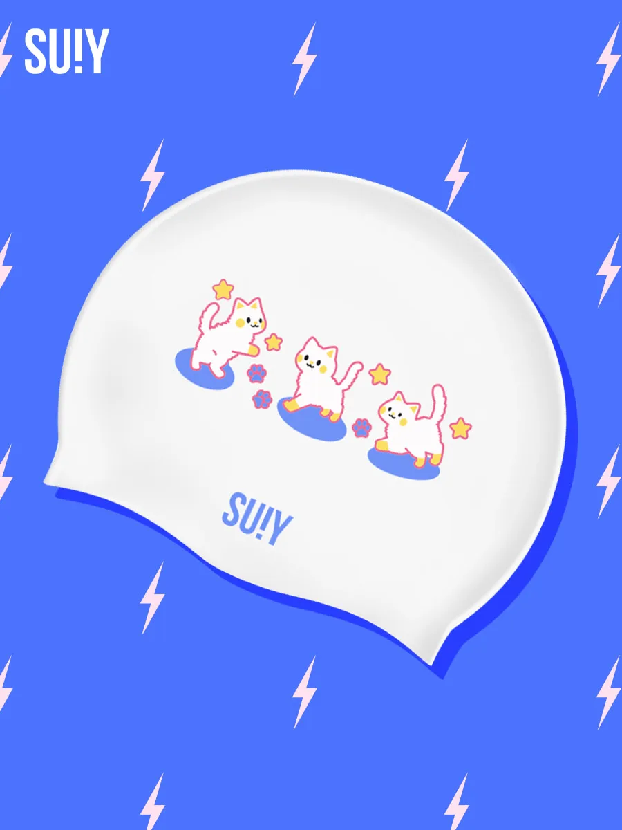 

Водонепроницаемая силиконовая шапочка для плавания женская, не давит на длинные волосы, очень большого размера, для детей и взрослых, высокая эстетика V...