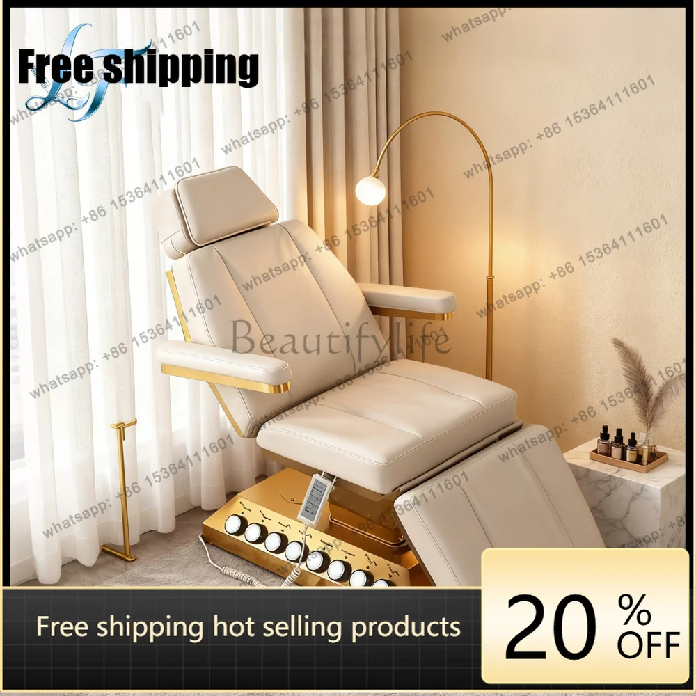 PJ  New Eyelash Facial Treatment Salon Electric Massage Beauty Bed Spa Camillas