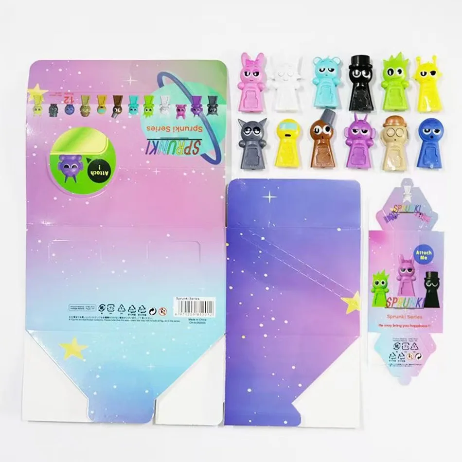 6/12 cajas, nueva caja de ritmo, caja ciega de Ángel de peluche para fiesta, juego de moda, personaje de Anime hecho a mano, juguete, regalo para niños