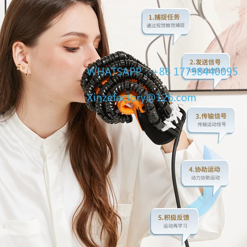 Customizable electric intelligent machine gloves five fingers