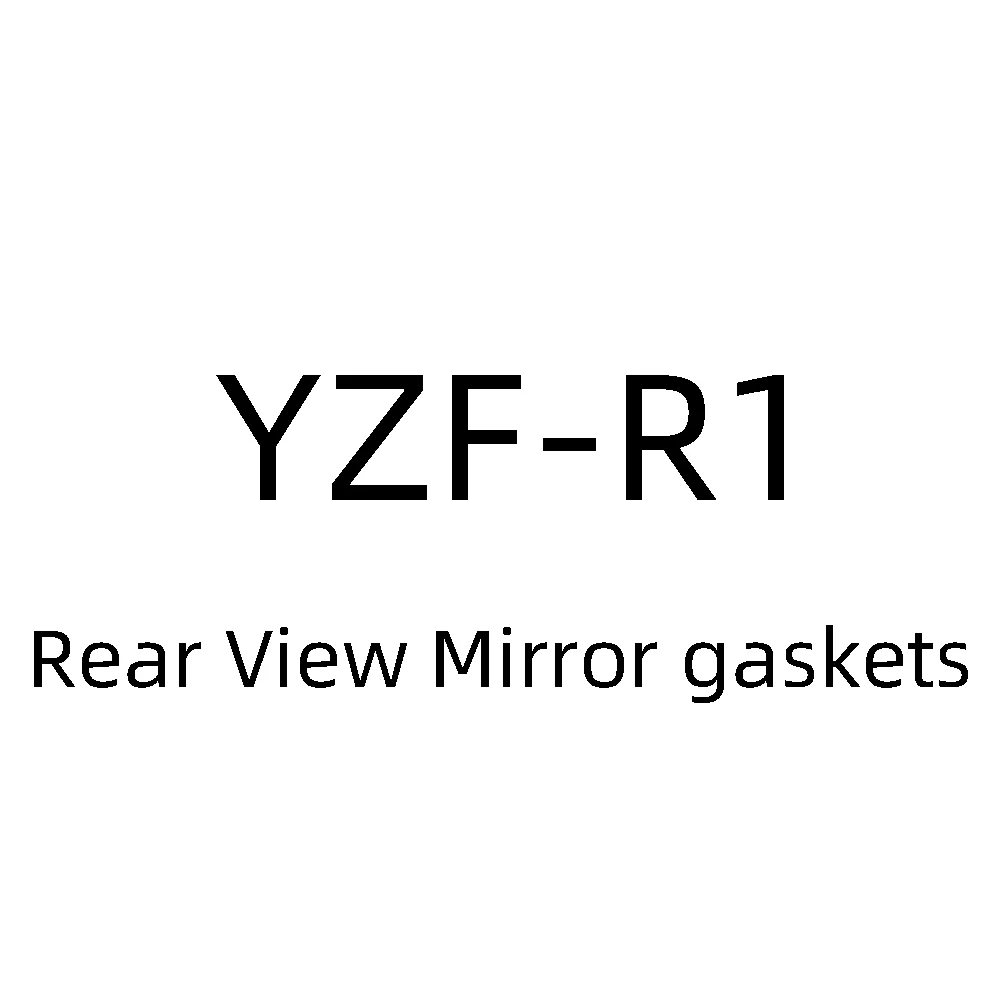 

Прокладки для зеркал заднего вида YZF-R1. Специальные ссылки для перевыпуска, недействительные для покупателей.