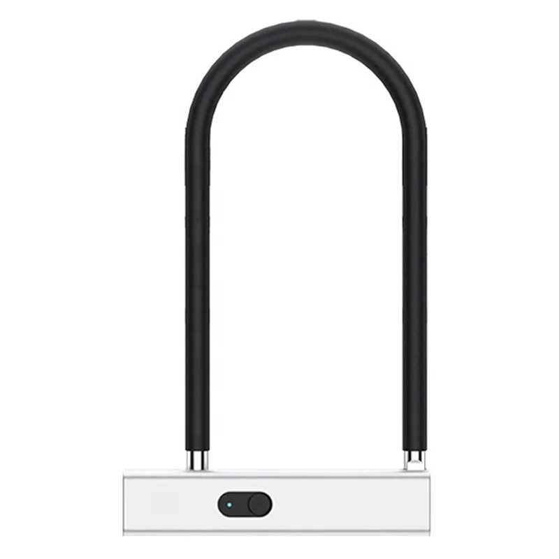 Hot Sale Smart Fingerprint Glass Door Lock Electronic Lock Hook Padlock USB Charging U Lock Bicycle Bicycle