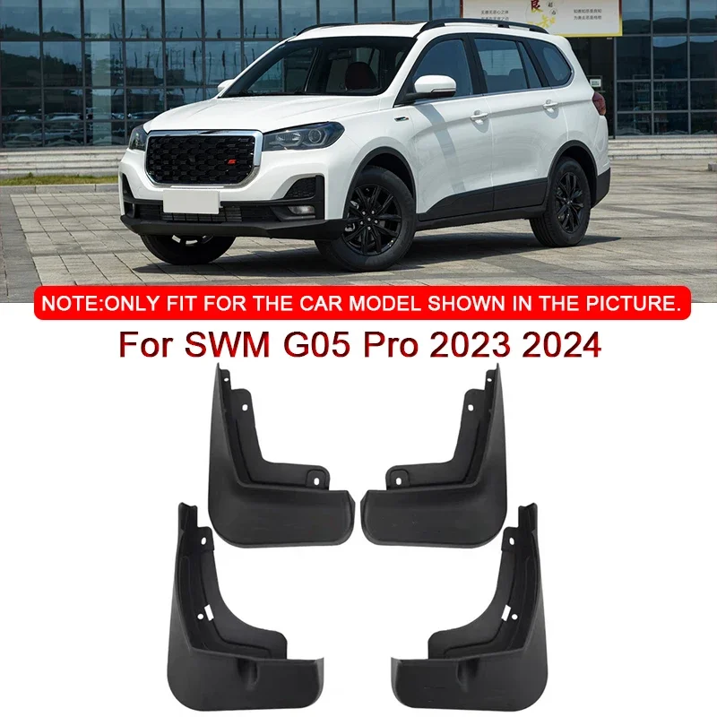 

4pcs For SWM G05 Pro 2023 2024 Car Styling ABS Car Mud Flaps Splash Guard Mudguards MudFlaps Front Rear Fender Auto Accessories