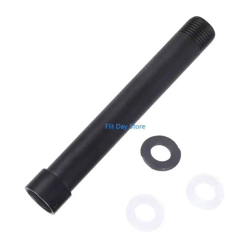 F92C Round Shower Head Extension Rod Shower Extend Pipe Extend Tube Enduring