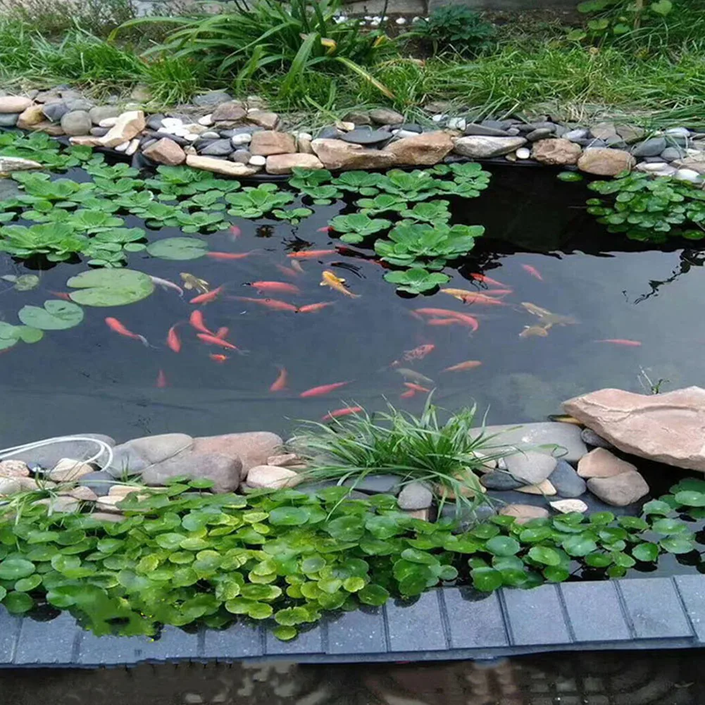 Fish Pond Liner Cloth Waterproof Garden Pools Membrane Black Flexible Streams Fountain Reinforced Landscaping Pool Liner