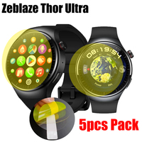 5PCS Pack For Zeblaze Thor Ultra Smart watch Screen Protector Soft Film Ultra Thin Cover HD TPU Scratch Resistant Films