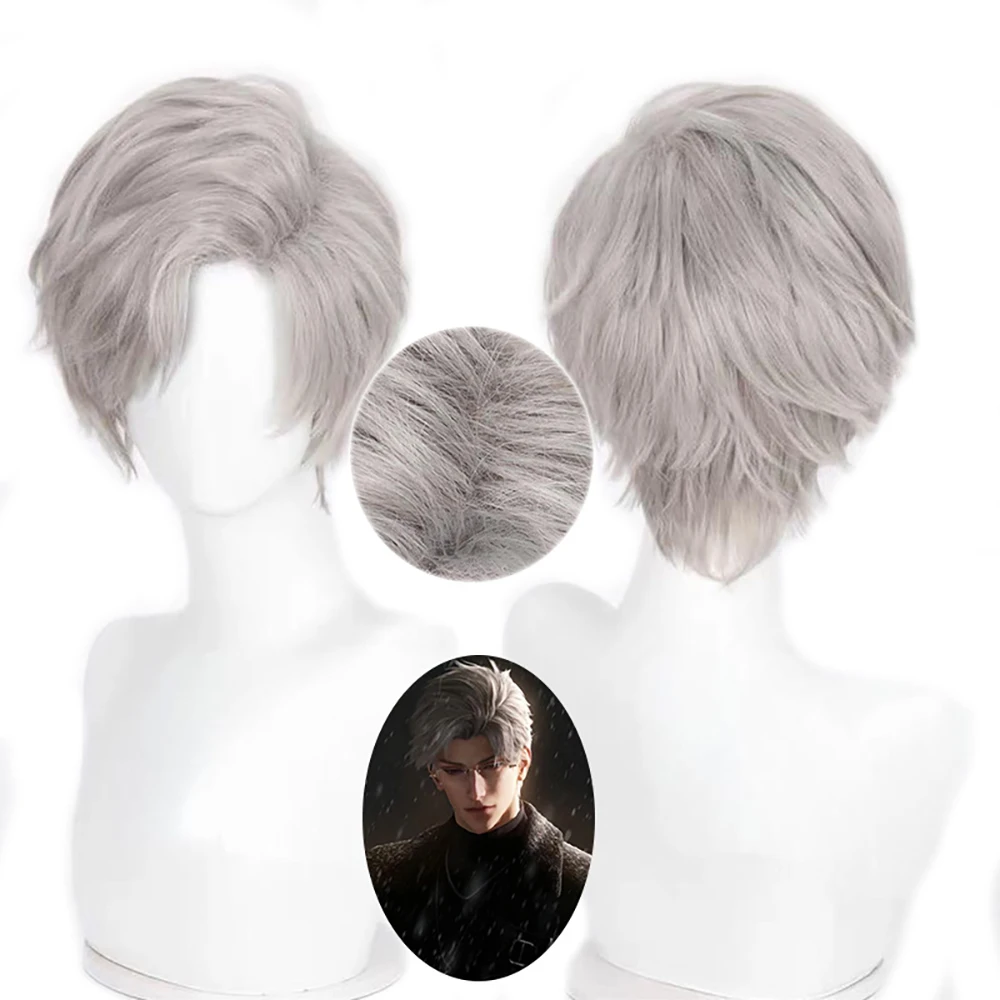 أنيمي لعبة الحب والفضاء العميق رافاييل سيلوس كزيفير تأثيري الشعر الاصطناعية 10 بوصة شعر قصير شعر مستعار رقيق طبيعي مقاومة للحرارة #4