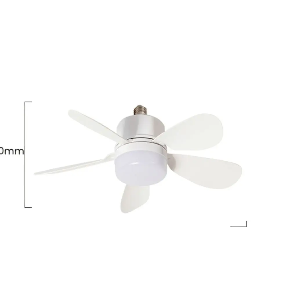 Minimalist Ceiling Fan Light E27 Base Modern Kitchen Bedroom Quiet Ventilation Air Cooling Fan Silent Lamp Fixture