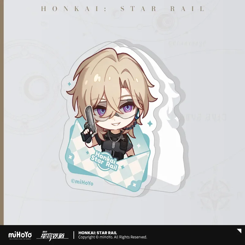 Presale Sunsyea Honkai Star Rail Official Merch miHoYo Original Authentic Nameless Medal  Theme Series Acrylic Clip Aventurine