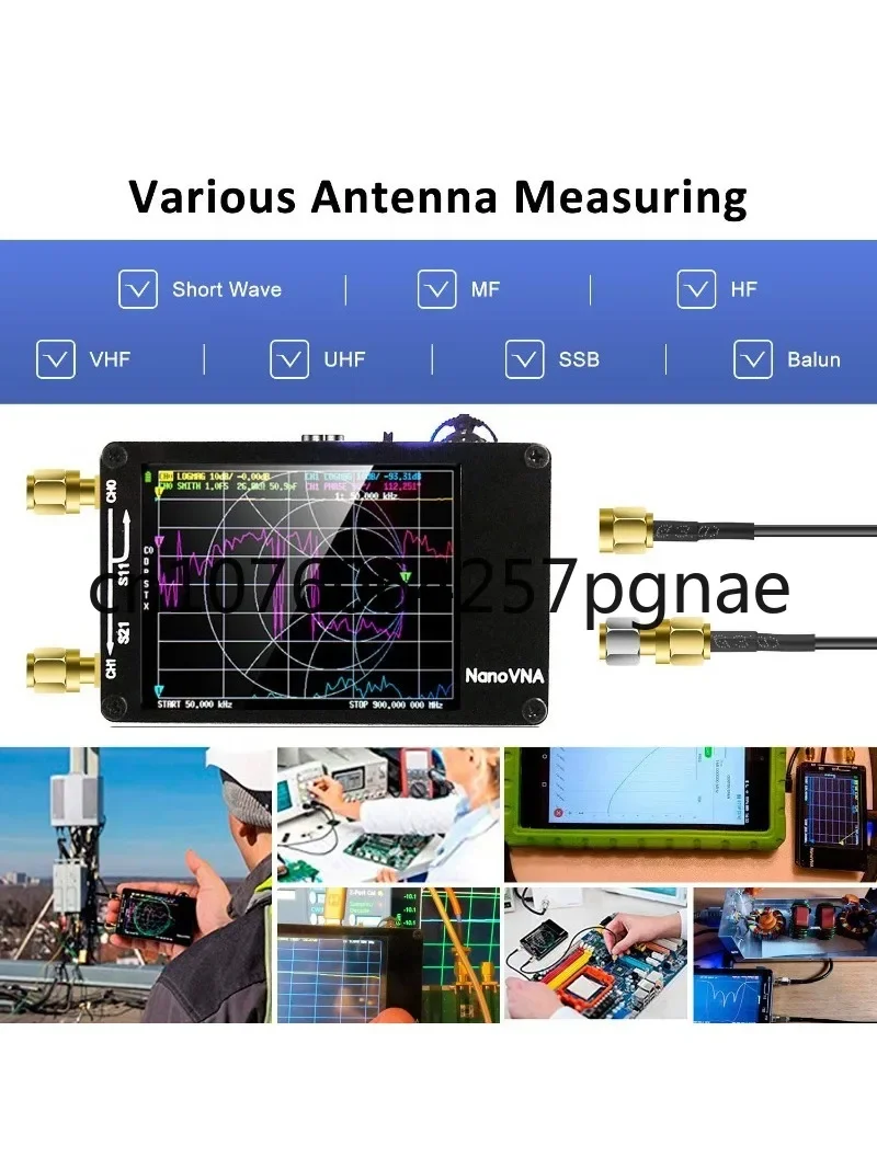 NanoVNA-H Upgraded Antenna Vector Network Antenna Analyzer MF HF VHF UHF with SD Card Slot