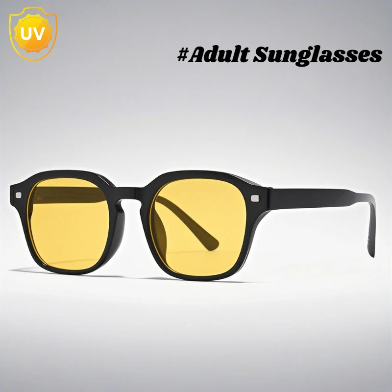

Women's Ins Popular Fashion Square Sunglasses Sun Shading UV Glasses New Modern Retro Popular Street Shooting Sunglasses