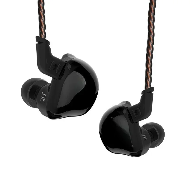 

ZSR 6 unit ring iron wired earphones HIFI pluggable in-ear earphones