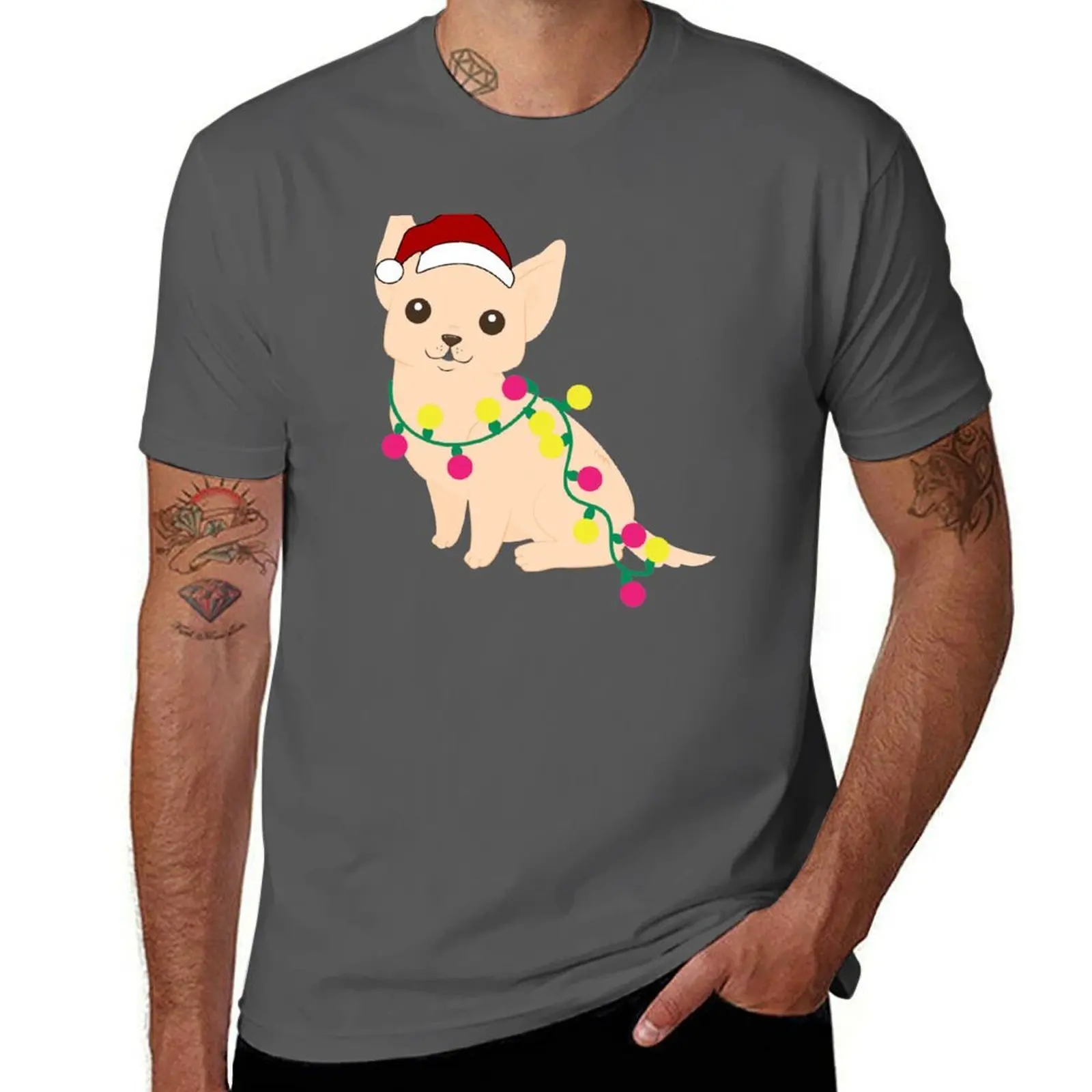 Holiday Santa Christmas Chihuahua Dog T-Shirt Halloween Theme T-Shirt