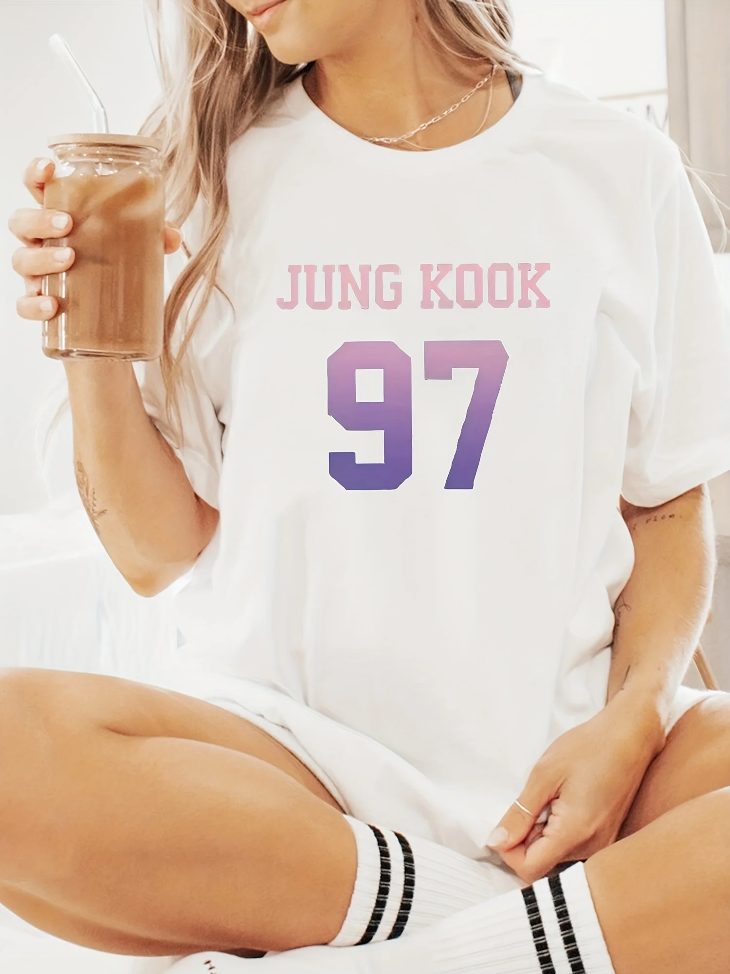 2025 جديد عارضة إلكتروني نمط طباعة للجنسين الشارع موضة الاتجاه قصيرة الأكمام القطن الخالص جولة الرقبة قصيرة الأكمام قميص