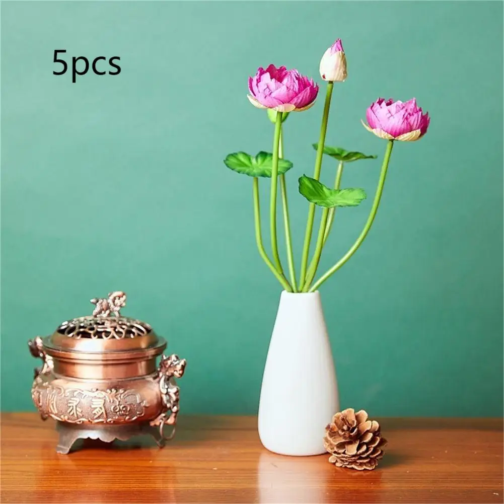 Artificial Flowers Fake Flowers Simulated Small Lotus Small Water Lily Fake Flower Home Fresh Silk Flower Home Decoration