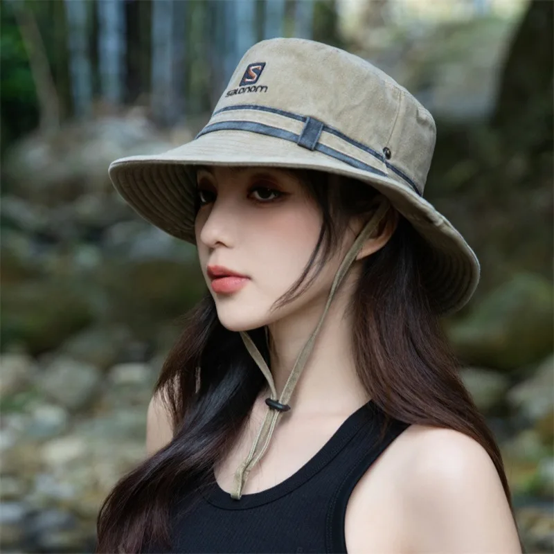 Atmosphere Style Sun Hat for Women, Spring and Summer Sunshade Fisherman Hat for Mountaineering, Camping, Travel, and Outdoor