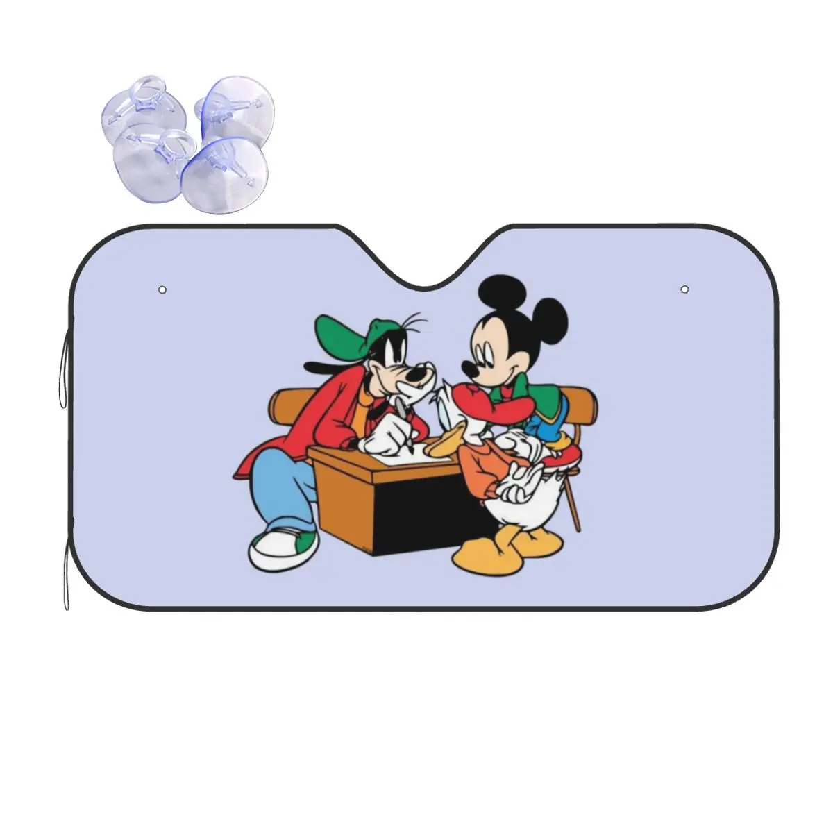 

Custom Goofy Goof Car Windshield Sunshade Anime Cartoon Front Windshield Sun Shade Visor