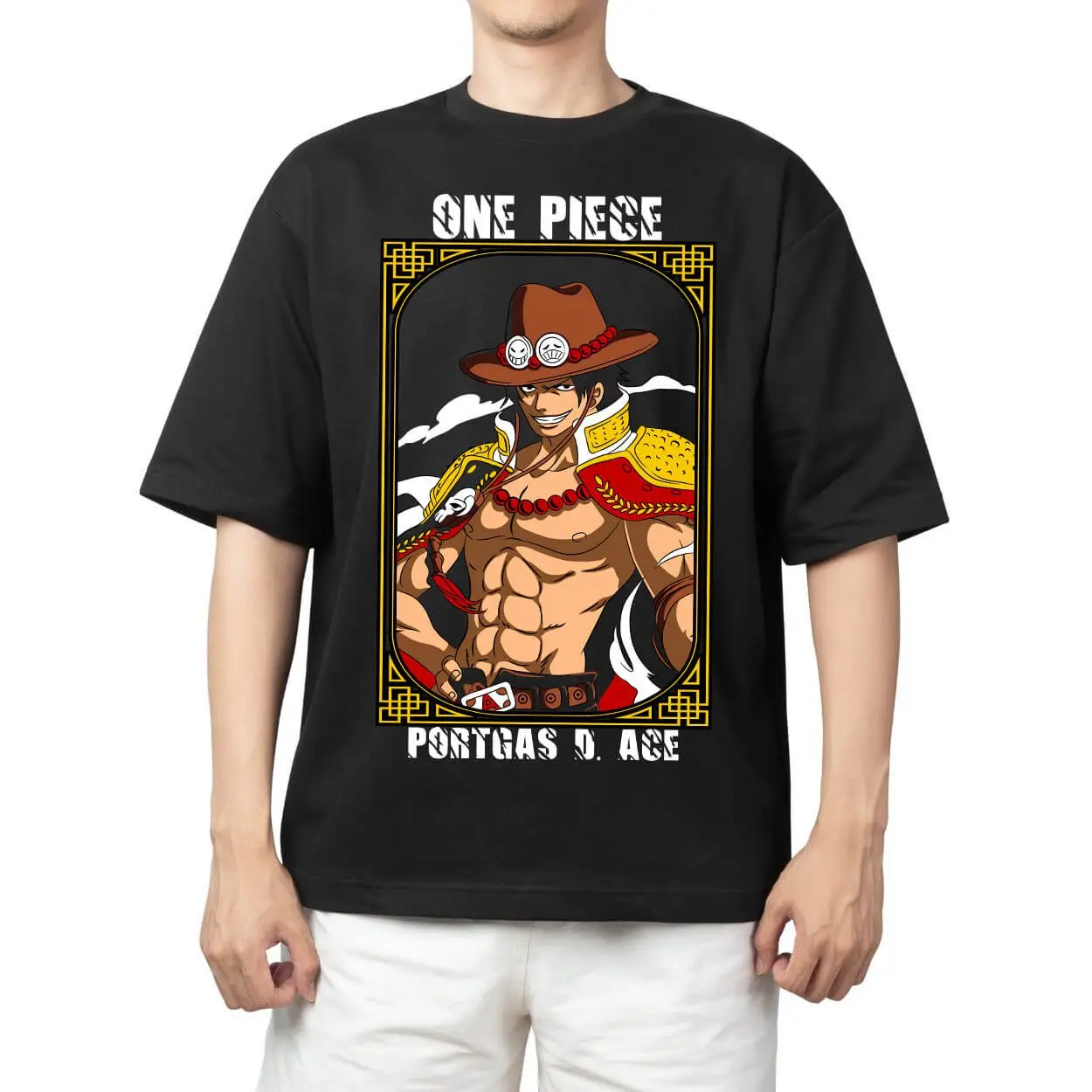 2026 Neues One Piece Zoro Chibi Der Schwertkämpfer Bedrucktes Kurzarm-T-Shirt für Herren und Damen, Herren-Oberteil, Sport-T-Shirt