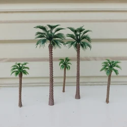 Plastic Coconut Palm Tree Model Rainforest Plant Pots Bonsai Craft Micro Landscape Diy Diorama Scenery Sand Table Garden Decor