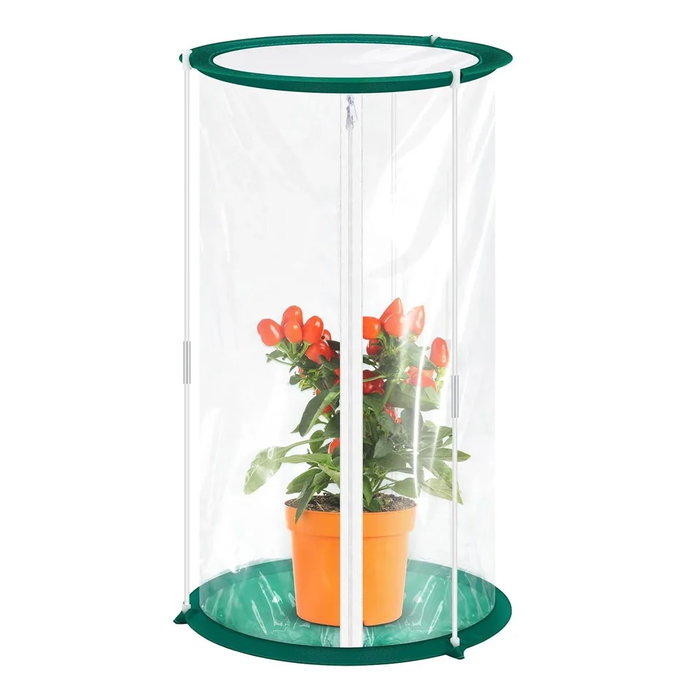 for Plant Flower Insect Cage PVC Clear Windproof Mini Greenhouse Easy to Use Garden Supplies Observation Habitat Women Girls