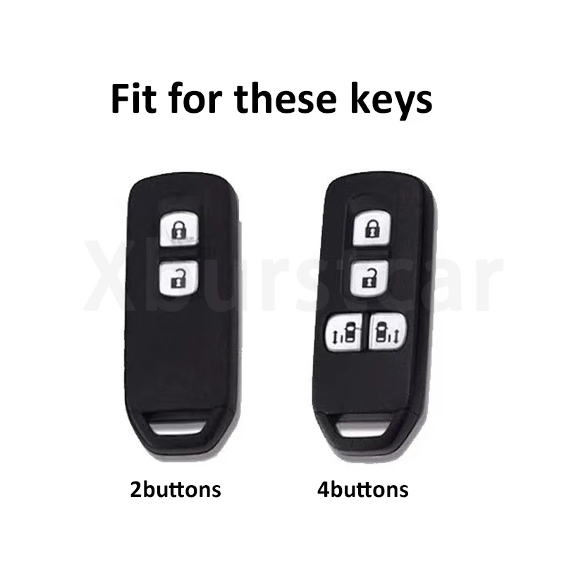 2/4 Buttons Soft TPU Key Case Cover For Honda N-BOX N-ONE N-WGN N-VAN Custom Wgn Custom Shell Fob Holder Protector